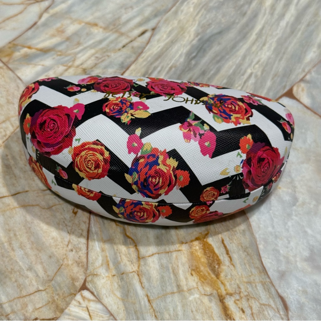 Floral Chevron Sunglasses Case